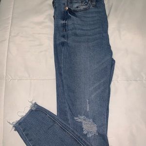 High rise skinny ankle jeans